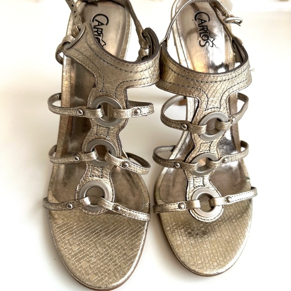 Carlos Santana Gold Gladiator Battle Sandals - Picture 3 of 8